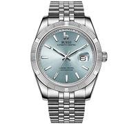 BUREI Herren Automatikuhr Luxus Business Wasserdicht Edelstahl Uhren für Männer, Self-Winding