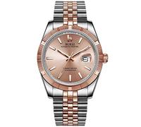 BUREI Herren Automatikuhr Luxus Business Wasserdicht Edelstahl Uhren für Männer, Self-Winding