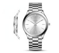 BUREI Herren Uhren 44mm Armbanduhr Herren mit Japanischem Quarzwerk - Minimalistische große Kleideruhr aus Edelstahl | schweres Design | Geschenk für Männer