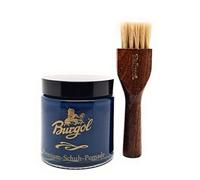 Burgol Premium Schuh Pomade 100ml mit langer Tiegelbürste Blau