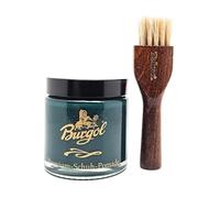 Burgol Premium Schuh Pomade 100ml mit langer Tiegelbürste Grün