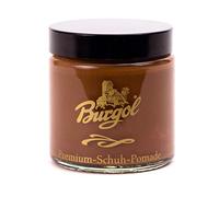 Burgol Premium Schuh Pomade 100ml mit langer Tiegelbürste Nuss
