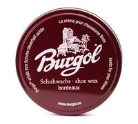 Burgol - Schuhpflegesets mit Schuhwachs - shoe wax 100 ml Blechdose: Farbe: Bordeaux (2-er Set)