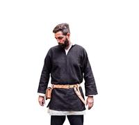 Burgschneider Mittelalter Tunika Herren Kurz Erik - Schwere Baumwolle - Wikinger Gewandung für LARP, Cosplay & Mittelaltermarkt
