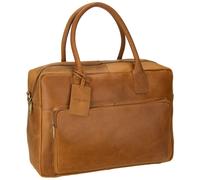Burkely Aktentasche Vintage Mitch – Leder, 39 cm Laptopfach, Braun