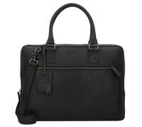 Burkely Aktentasche Antique Avery Leder 38 cm mit Laptopfach Schwarz