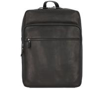Burkely Antique Avery Rucksack Leder 44 cm Laptopfach black (8005364-56-10) schwarz