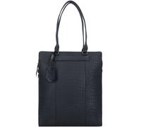 Burkely Casual Carly Schultertasche Leder 33 cm Laptopfach black (1000231-29-10) schwarz