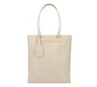 Burkely Casual Cayla Schultertasche Leder 33 cm Laptopfach oyster white (TAS034879) beige
