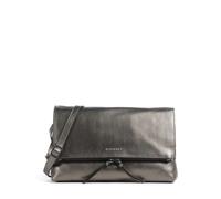 Burkely Creased Crystal Umhängetasche dunkelgrau, fein genarbtes Leder, Damen