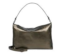 BURKELY Creased Crystal Wide Hobo Bag Gun Metal