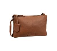 Burkely Umhängetasche Soft Skylar Double Pocket Zip Leder Braun