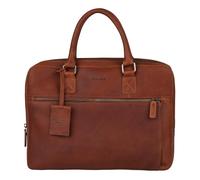 Burkely Fundamentals Antique Avery Odell Laptopbag 13,3'' - Cognac - Premium Leder Laptoptasche - Gepolstertes Fach & Klassisches Design