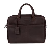 Burkely Fundamentals Antique Avery Reid Laptopbag Uni 15,6'' - Aktentasche aus Vollrindleder - Gepolstertes Laptopfach & Zwei Fronttaschen