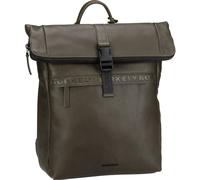Burkely - Minimal Mason Rolltop Backpack 14 - Praktischer Alltagsbegleiter im eleganten Design grün, Standard