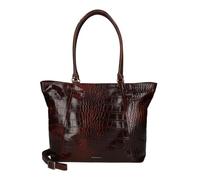 Burkely Leder Schultertasche Umhängetasche Cool Colbie Wide Tote 15,6" Burgundy dunkelrot