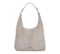 Burkely Leder Schultertasche Vienna Hobo Bag Grey taupe