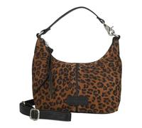 Burkely Leder Umhängetasche Schultertasche Animo Crossbody Bag Leopard braun