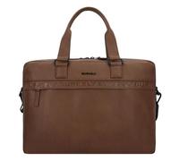 Burkely Minimal Mason Aktentasche Leder 41 cm Laptopfach custom cognac (TAS007402)