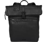 Burkely - MINIMAL MASON Freizeitrucksack Rolltop Backpack 14 Black Sand