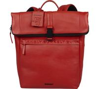 Burkely - MINIMAL MASON Freizeitrucksack Rolltop Backpack 14 Really Red Rot