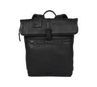 Burkely Minimal Mason Rolltop Backpack 14"-Black Schwarz M