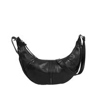 Burkely Nalan Schultertasche Leder 38 cm schwarz