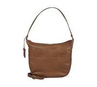 Burkely Natural Norah Hobo Runde Damen-Handtasche, Einheitsgröße, Cognacfarben, Einheitsgröße