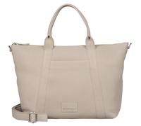 Burkely Soft Skylar Handtasche Leder 41 cm Laptopfach grau