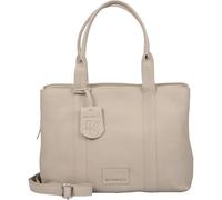 Burkely Soft Skylar Schultertasche Leder 36 cm Laptopfach grau