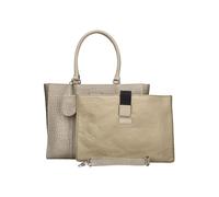 Burkely Cool Colbie Shopper Tasche Leder 35 cm Laptopfach grau