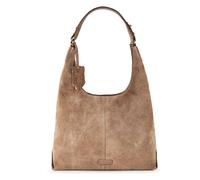 Burkely Vienna Schultertasche Leder 38 cm grau