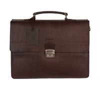 Burkely Dean Poly-Baumwollgewebe, Leder Braun