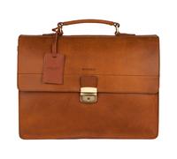 BURKELY Vintage Dean Briefcase 3-Compartments Cognac