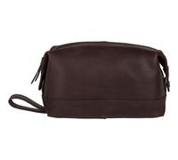 BURKELY Vintage Riley Toiletry Bag Dark Brown
