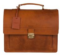 BURKELY Vintage Scott Briefcase 2-Compartments Cognac