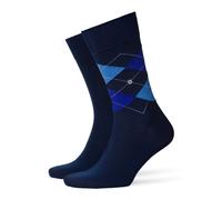 Burlington 2-er Set Socken Blau mit Argyle-Muster
