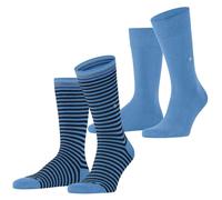 Burlington 2-er Set Socken Blau und Blau gestreift