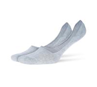 Burlington 2 Paar Damen Socken Everyday Fuesslinge Anti Slip Heel - Farbauswahl / Farbe: Grau Größe: 37-38 (Gr. 4-5 UK)
