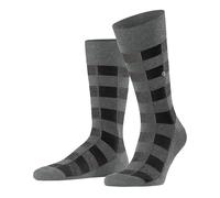 Burlington Herren Buffalo Check M SO Wolle Gemustert 1 Paar Socken, Grau (Dark Grey 3070), 40-46