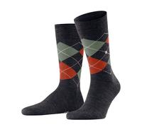 Burlington Herren Socken Edinburgh Melange M So Wolle gemustert 1 Paar, Blau Jeans Melange 6274, 40-46