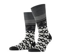 Burlington Fair Isle Joy So Wollsocken Für Herren 24762-3000 Print;Schwarz 40;42;44;46;41;43;45