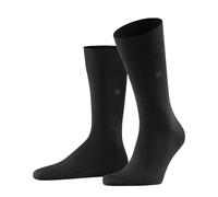 Burlington Herren Socken Leeds M So Baumwolle Wolle einfarbig 1 Paar, Schwarz Black 3000, 40-46