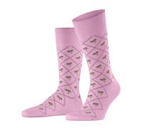 Burlington Herren Socken Palm Tree Rosa Baumwolle gemustert Gr. 40-46