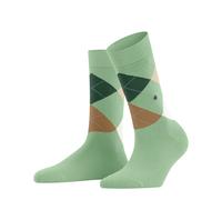 Burlington Damen Socken Queen Baumwolle gemustert Quiet Green 1 Paar Größe 38,5