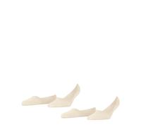 Burlington Damen Füßlinge, 2er Pack - Everyday IN, Anti-Slip Heel, einfarbig Beige 41-42
