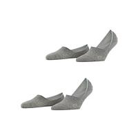 Burlington Damen Füßlinge Everyday IN 22067-3400 Baumwolle unsichtbar 2er Pack 37-38 Light Grey