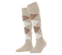 Burlington Damen Kniestrümpfe Whitby W KH weich und warm lang gemustert 1 Paar, Braun (Sun 5039), 36-41