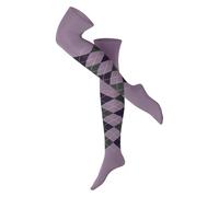 Burlington Damen Overknee-Socken Marylebone W Ok Wolle lang gemustert 1 Paar, Lila Sephia Dust 6328, 36-41