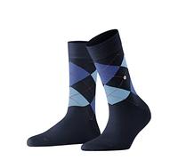 Burlington Damen Queen Socken Baumwolle Schwarz Weiß viele weitere Farben verstärkte Damensocken mit Muster atmungsaktiv kariert mit Argyle und bunt gemustert ONE-SIZE-FITS-ALL als Geschenk 1 Paar